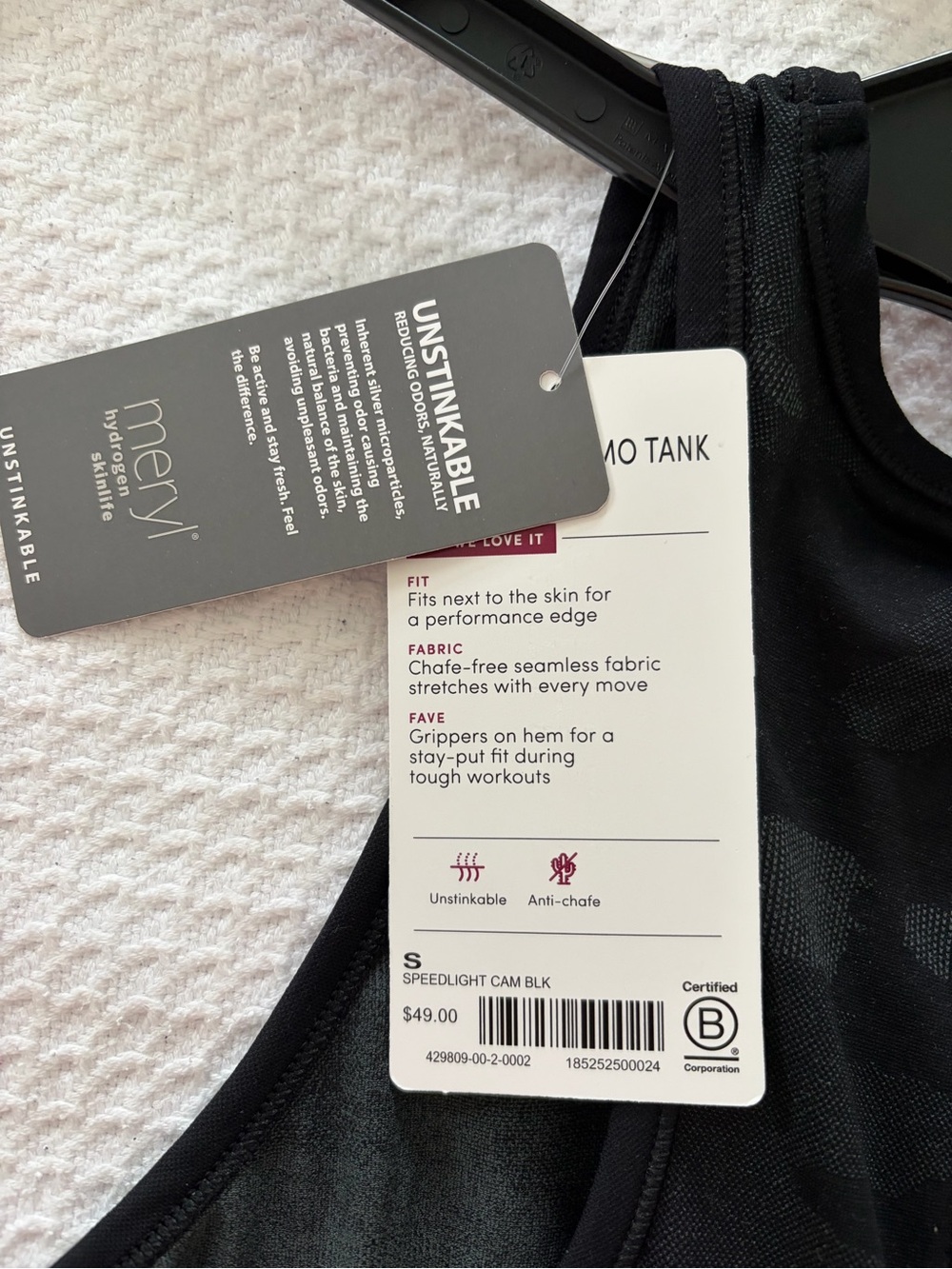 Athleta Speedlight Black Camo Racerback Tank Small - Picture 6 of 7